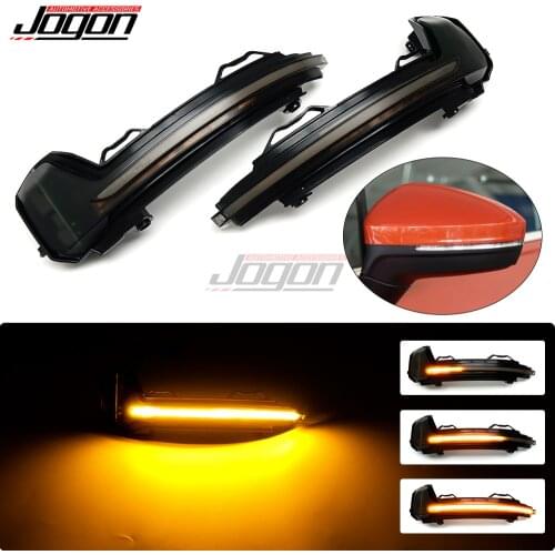 For Volkswagen VW Tiguan MK2 2017 2018 Touareg MK3 (EU) 2019 LED Dynamic Turn Signal Light Side Mirror Sequential Indicator