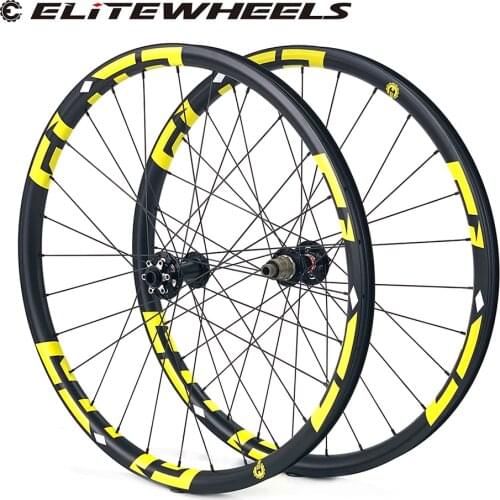 ELITEWHEELS 29er MTB Carbon Wheelet 33X29 Hookless RIm For Cross Country All Mountain Bike Wheelset Novatec D791SB D792SB 6-Bolt