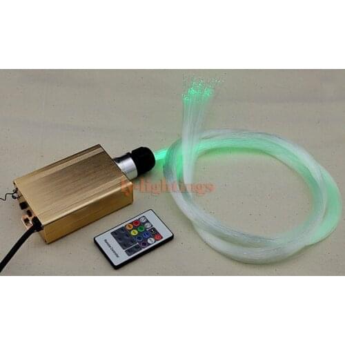 Home DIY optic fiber light kit led light +5mx1mmx150pcs optical fibres RGB 16color change wireless RF remote star ceiling light