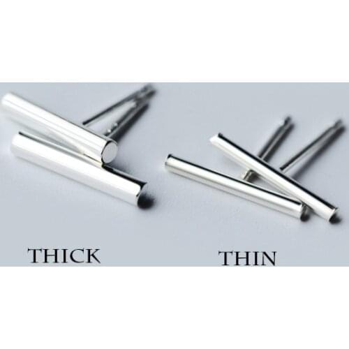 Minimalist Style 925 Sterling Silver Earrings Simple Line Bar Earrings Small Stud Earrings For Womens Jewelry 2020 New Arrive