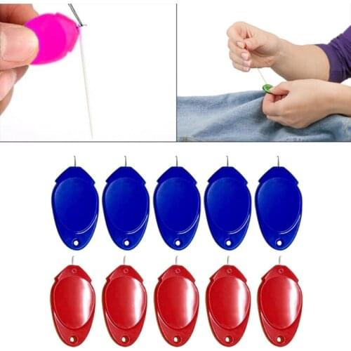 10 Pcs Needle Threader Stitch Insertion Hand Machine Sewing Tool,Elderly Guide Needle Stitching Tool Easy Device