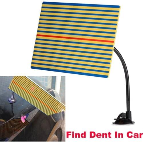 Car Tool Reflector Board Yellow Color Reflection Board With Adjustable Holder Paintless Dent Repair Tool For Car Body Repair
