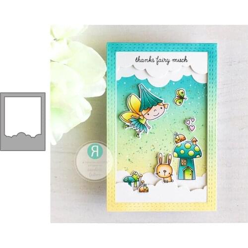 Clouds Cutout Frame New 2021 Metal Cutting Dies for Scrapbooking Mold Cut Stencil Handmade Tools DIY Card Make Mould Model Craft