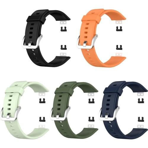 1 Set Watch Strap Band Replacement Silicone Bracelet Elegant Watch Comfortable Element for Huawei Fit Smart Watches