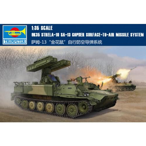 Trumpeter 05554 1/35 Russian 9K35 Strela-10 SA-13 Gopher Tank Armored Car Model TH06544-SMT2