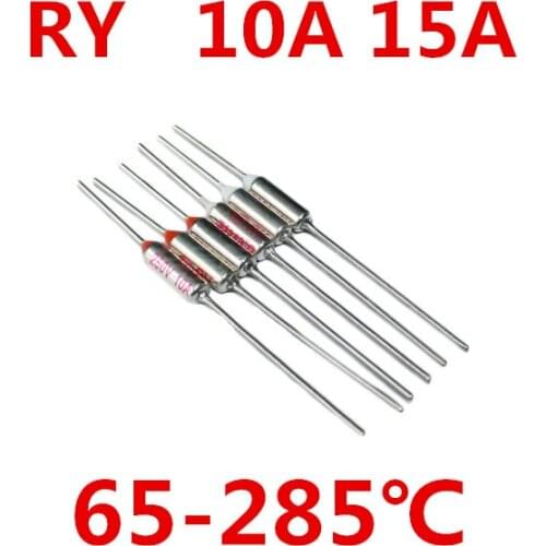 RY Thermal Cutoff TF 65-285 degree Thermal-Links 10A 15A 250V Temperature Fuse For Electric Rice Cooker x 100PCS