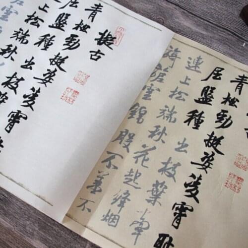 Mi Fu Running Script Copybook Chinese Inscription Shu Su Tie Brush Copybook Famous Articles Introductory Calligraphy Practice