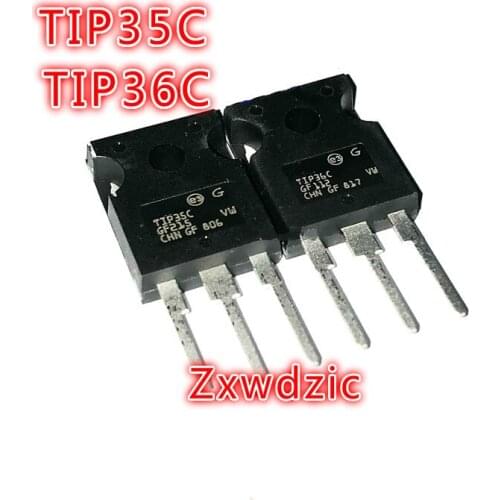 TIP35C TIP36C TIP35 TIP36 TO-247 (5PCS TIP35C + 5PCS TIP36C) high power tube to transistor amplifier tube New and original IC