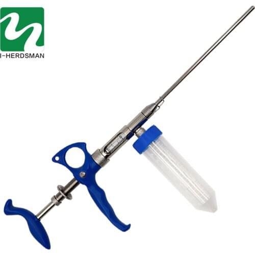 Stainless steel rabbit insemination gun insemination grab rabbit semen collector rabbit with artificial insemination equipment