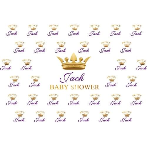 Prince crown backgrounds photo shots vinyl fotografia baby shower decor photography Backdrop for photo studio accessories G-1033