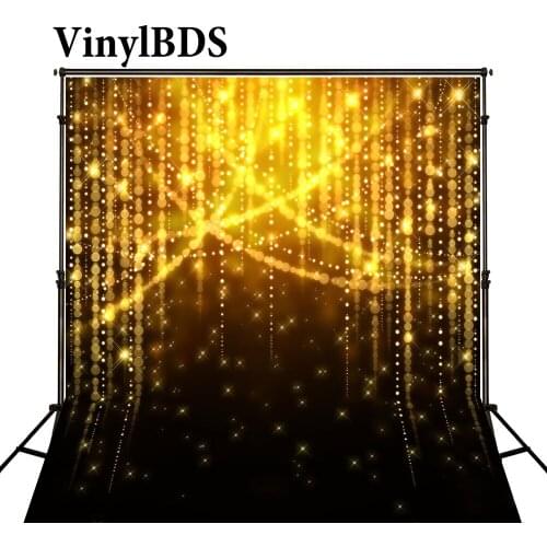 VinylBDS Photography Background Glitter Backdrop Christmas Backdrop Shimmer And Shine Party Backdrops Gold Photo for Studio