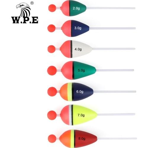 W.P.E Fishing Float 3pcs/lot Size 2g-6g Fishing Tackle Buoy Bobber Floating Float EVA Foam Vertical Carp Fishing Accessories
