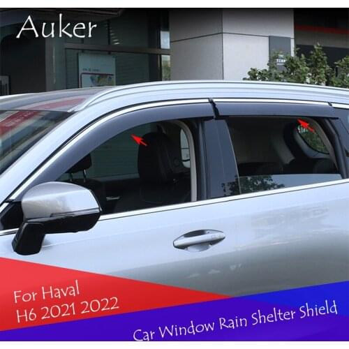 Car Windows Rain Shelter Shield Window Visor Window Deflector Protection Trim Sun Visor For Haval H6 2021 2022