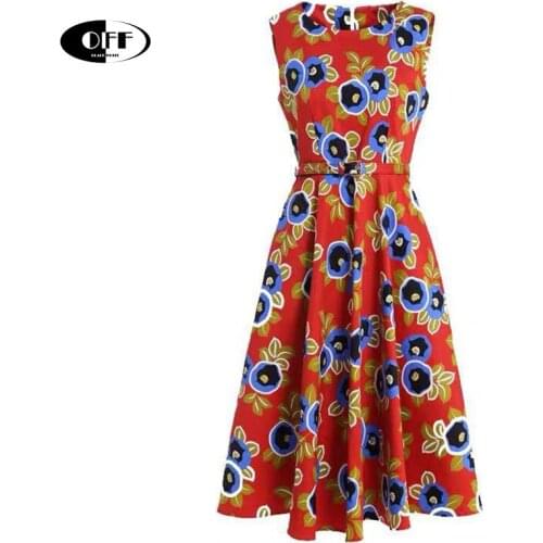 Designer 2021 Summer Fashion Korean Beach Midi Tank Dresses For Women Sleeveless Floral Plus Size 2XL Elegant Party Dress Robe Z