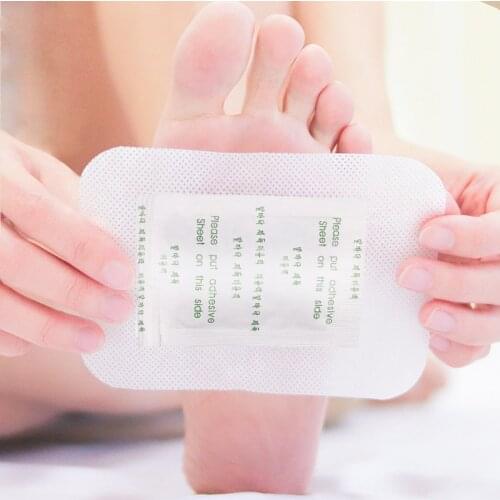 10PCS/lot Detox Foot Patch Bamboo Pads Patches With Adhersive Foot Care Tool Improve Sleep slimming Foot sticker