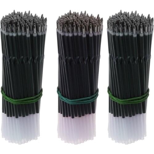 100Pcs 0.7mm Ballpoint Pen Refill Black Blue Red Pen Refill Stationery School Office Supply