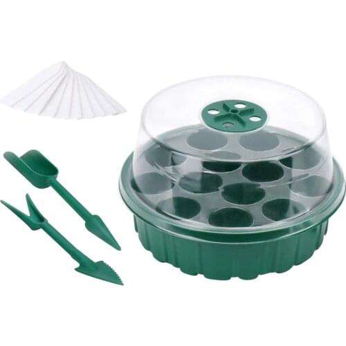 2021 NEW Round Seed Trays Seedling Starter Tray For Seeds Growing Plant Planting Box Garden Planting Care Products