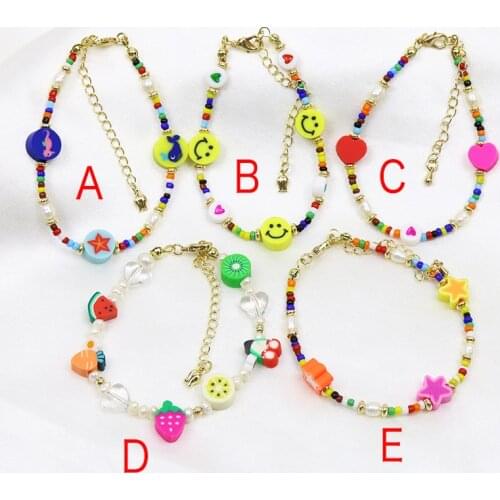 10 Pieces Handmade Colorful Bead Bracelet Fashion Jewelry Chain jewelry Bracelet Handmade Strand women Bracelet Jewelry 9954