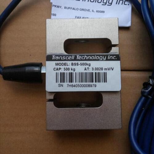Original Transcell BSS Weighing Load Cell S Type 100kg 200kg 250kg 500kg 750kg for Tension Measurement and Batching Systems