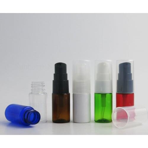 50 x Dispenser Suds Soap Foam Cream Lotion Cosmetic Press Pump Bottle Travel Portable Empty Small Plastic PET Bottles 10ml 10cc