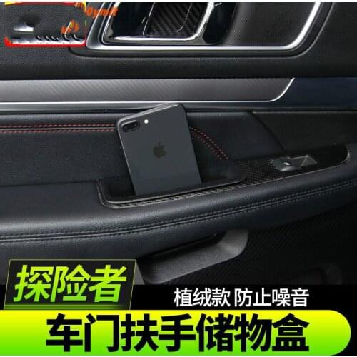 For Ford Explorer 2013 2014 2015 2016 2017 2018 2019 Car-Styling High-quality ABS car door armrest storage box Car Accessories