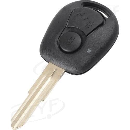 For SSANGYONG Actyon Kyron Rexton PG190 Replacement Fob Cover 2-Button Key Shell Black