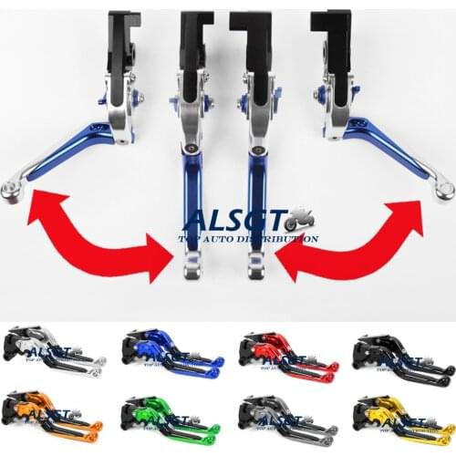 For Yamaha FJ-09/MT-09/FZ-09 SR/Tracer 2015 2016 2017 CNC Adjustable Motorcycle Folding Extendable Clutch Brake Levers A Pair