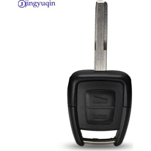 Jingyuqin 2 Buttons Uncut Blade Car Remote Key Cover Case Shell Flip Fob Case Blank For Vauxhall Opel Vectra Astra For Omega