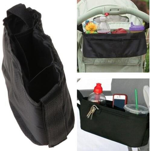 Pram Stroller Drink Parent Tray Organizer Double Cup Holder Console Phone Jogger