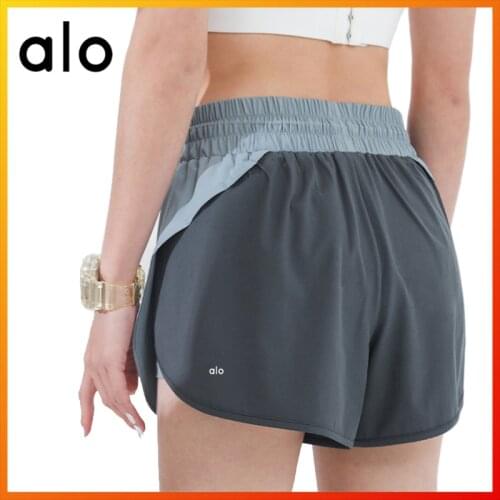 ALO YOGA 2021 summer new three-color elastic waist women Shorts breathable quick-drying fitness leisure running yoga clothes