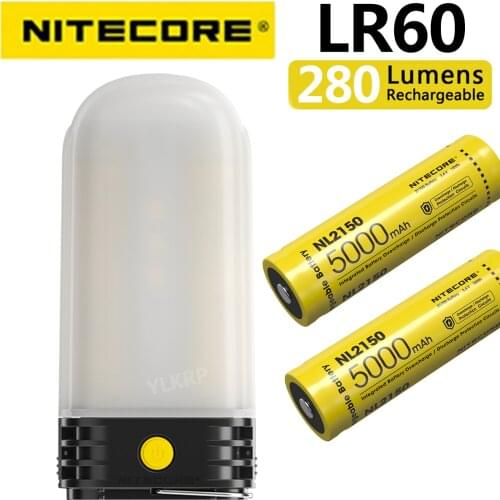 NITECORE LR60 280 lumens multi-function camp treasure, battery charger, mobile power, camp light three in one