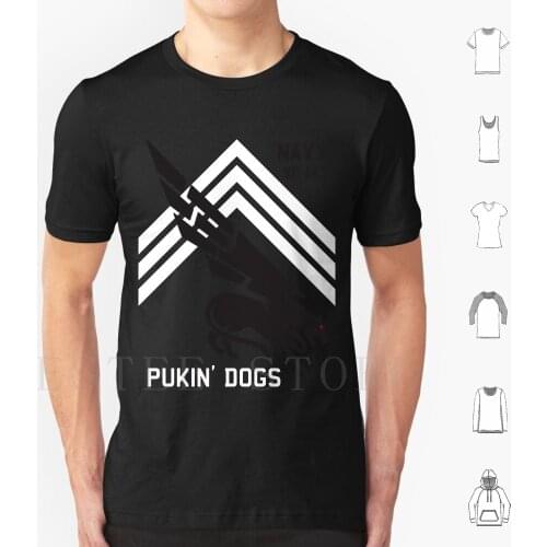 Vf-143 Pukin Dogs Sans Reproache T Shirt Men Cotton 6Xl Vf 143 Pukin Dogs Fighter Squadron Us Navy Vfa 143 F 14 F 18 F A 18