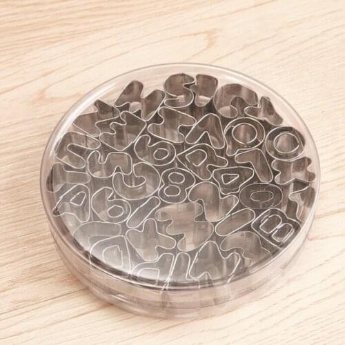20Set 37Pcs/Set Stainless Steel Alphabet Letter & Number Cake Cookie Decorating Cutter Sugar Craft Mold High Quality ZA5163