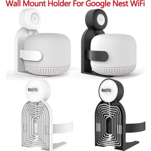 Outlet Wall Mount Holder for Google Nest WiFi Point Router Stand Bracket Space Saving Cord Hanger for Nest WiFi Router(2th Gen)