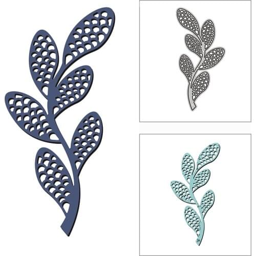 New 2021 Hollow Leaves Plant Metal Cutting Dies for DIY Scrapbooking Paper and Card Making Decorative Embossing Craft No Stamps