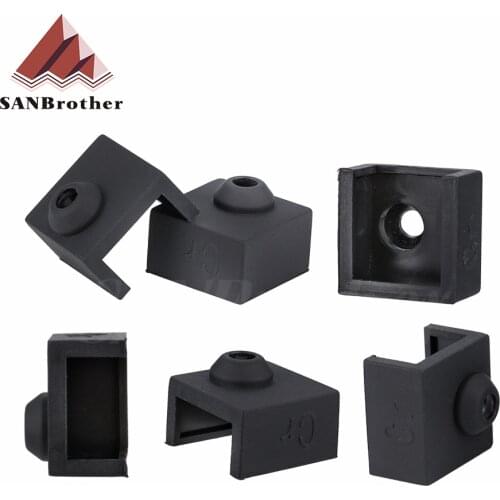 MK8 Silicone Sock Upgrade For Cover Aluminum Block MK7/MK8 Silicone Case Sleeve Use 3D Printer Ender 3 CR10S Hotend Heater