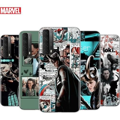 Transparent Cover Marvel Avengers Loki For Huaeri Y9S Y9A Y9 Y8P Y8S Y7 Y7A Y7P Y6P Y6S Y6 Y5P Y5 Pro Phone Case