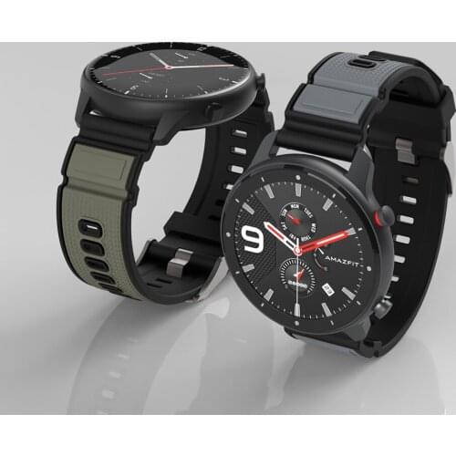 Strap for Amazfit GTR 2 2e 47mm Stratos 3 bips gts gts2 mini Watchbands Smart Watch Accessories bracelet band 22mm 20mm