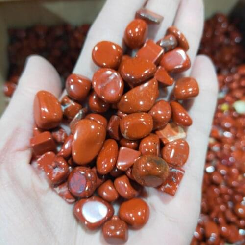 Red Jasper Tumble Stones Polished Stone Healing Crystal Gemstones Fish Tank Aquarium Decor Home Ornament Stone