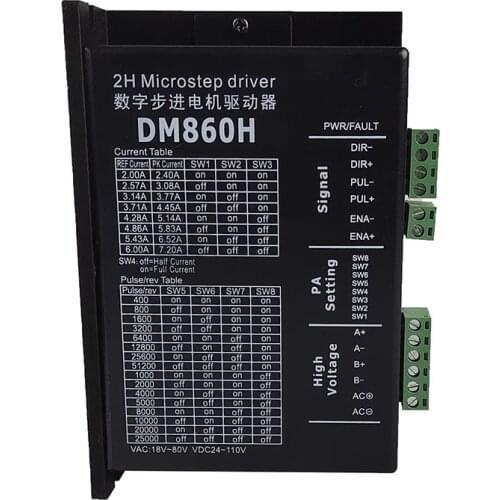 Stepper motor driver Dm860H Microstep Motor Two-phase DC motor speed controller for 57 86 stepper motor Nema 23 34