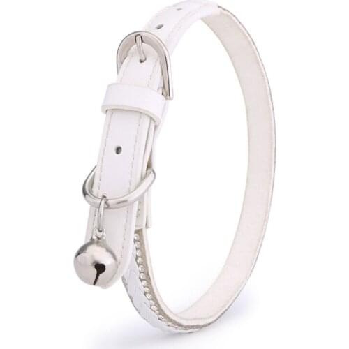 Pet Dog Collars Adjustable Pet Collar for Small Medium Dogs Durable Pet Puppy Dog Collar with Bell Pet Chihuahua Accessories