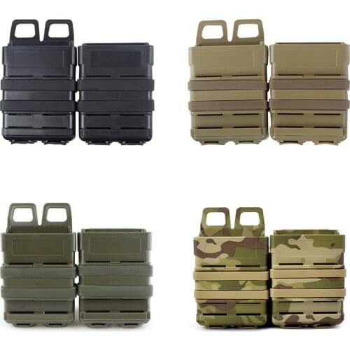 ActionUnion 5.56 M4 Tactical Magazine Pouch Molle Fast Mag Holder Airsoft Military Shell Pistol Wargame CS Hunting Accessories