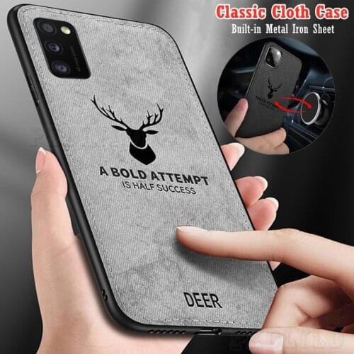 Cloth Magnetic Phone Case For Xiaomi Redmi 6A 7A 8A 9A 9C 9T Note 4 4X 5 6 7 8 9 10 Pro 10S Embed Magnet iron Cover Deer Shell