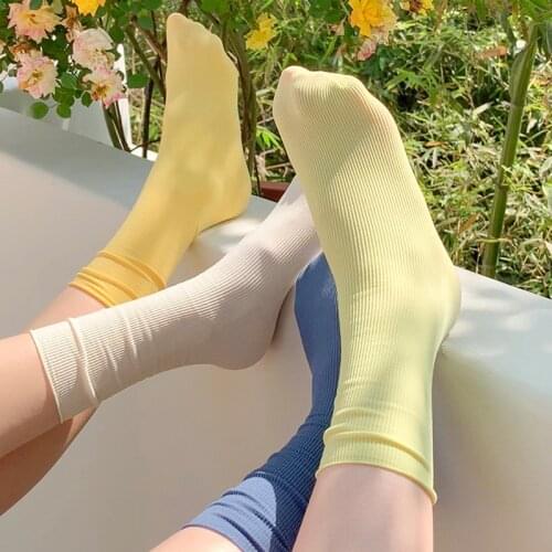 Summer Thin Loose Socks Solid Colors Second Generation Upgrade Quality Women Classic Summer Spring Canvas Shoes Footwear Sox