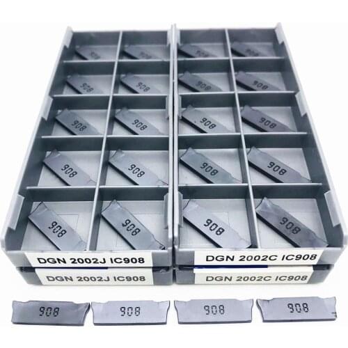 DGN2002C / 2002J IC908 CNC carbide inserts 2mm for grooving carbide cutting tools DGN 2002 lathe parts tool turning tools