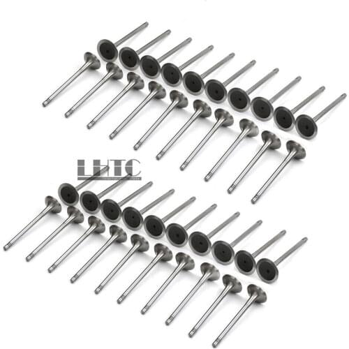 40x 06E109601E 06D109611H Intake Exhaust Valves Engine Inlet Outlet Set For Audi S6 C6 S8 5.2 FSI V10 DOHC 40V BXA BSM