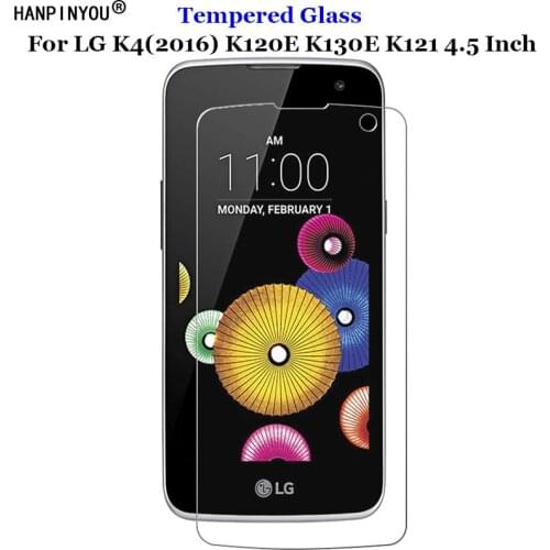 For LG K4 (2016) Tempered Glass 9H 2.5D Premium Screen Protector Film For LG K4 LTE K120e K130e K121 4.5"
