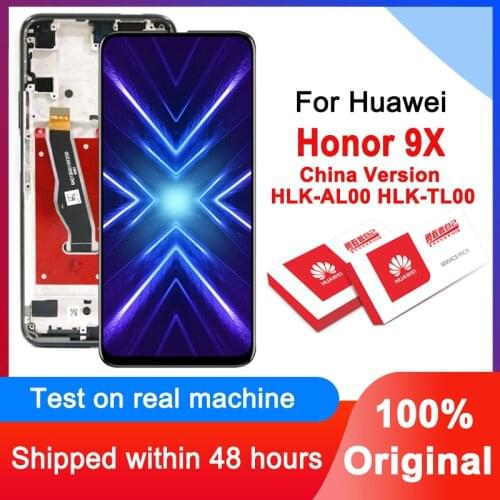 100% Original 6.59" Display Replacement For Huawei Honor 9X China Version HLK-AL00 HLK-TL00 LCD Touch Screen Digitizer Assembly
