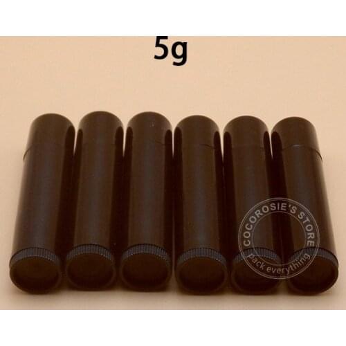 100PCS Empty Lip Balm Tube lipstick tube 5g chapstick Container for DIY
