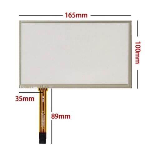 165*100 mm New 7 inch touch screen resistive four-wire car navigation touch pad hand-written screen DVD/GPS screen